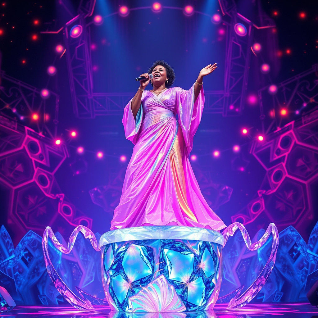 Aretha Franklin Sings in a Psychedelic Dreamscape