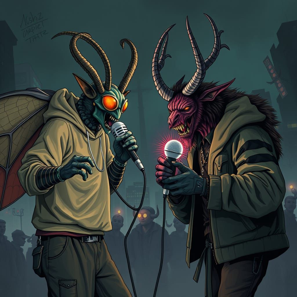 Mothman vs Krampus: Urban Rap Battle