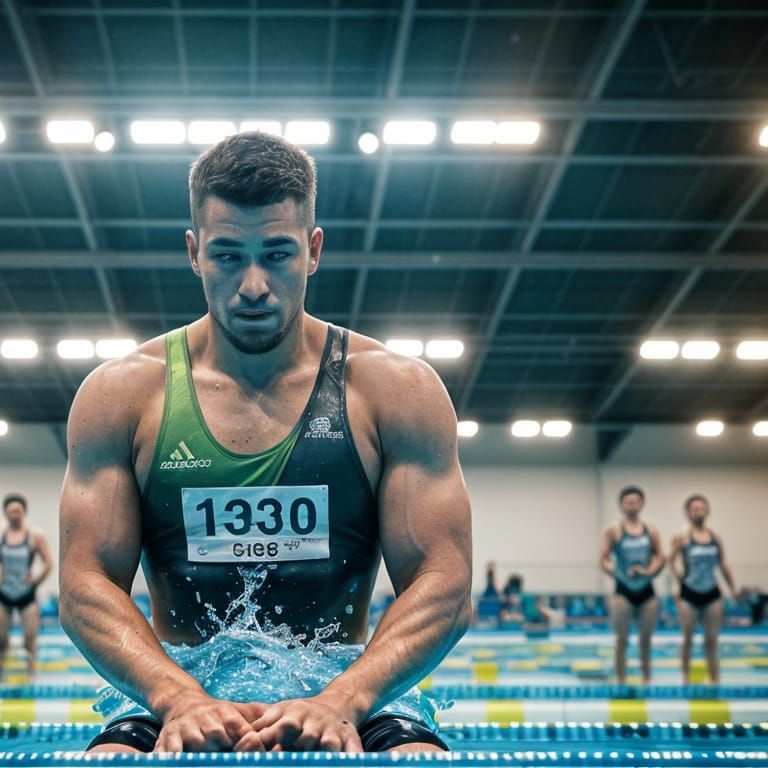 Para Athletes Struggle in Swimming Competition