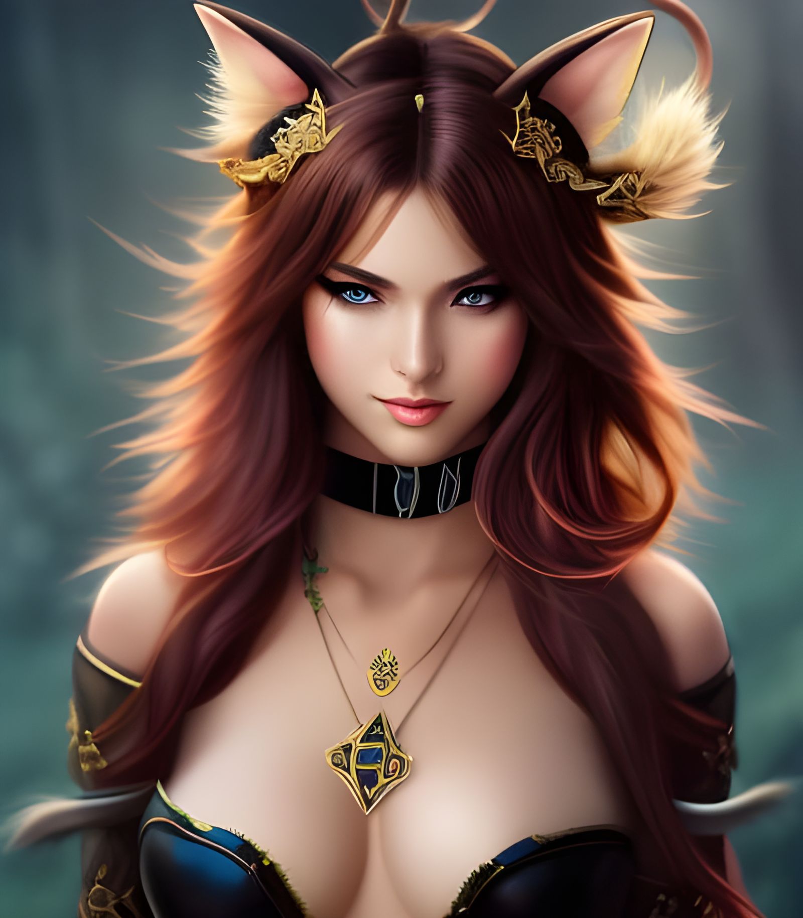 D&D Character Portraits - Catfolk