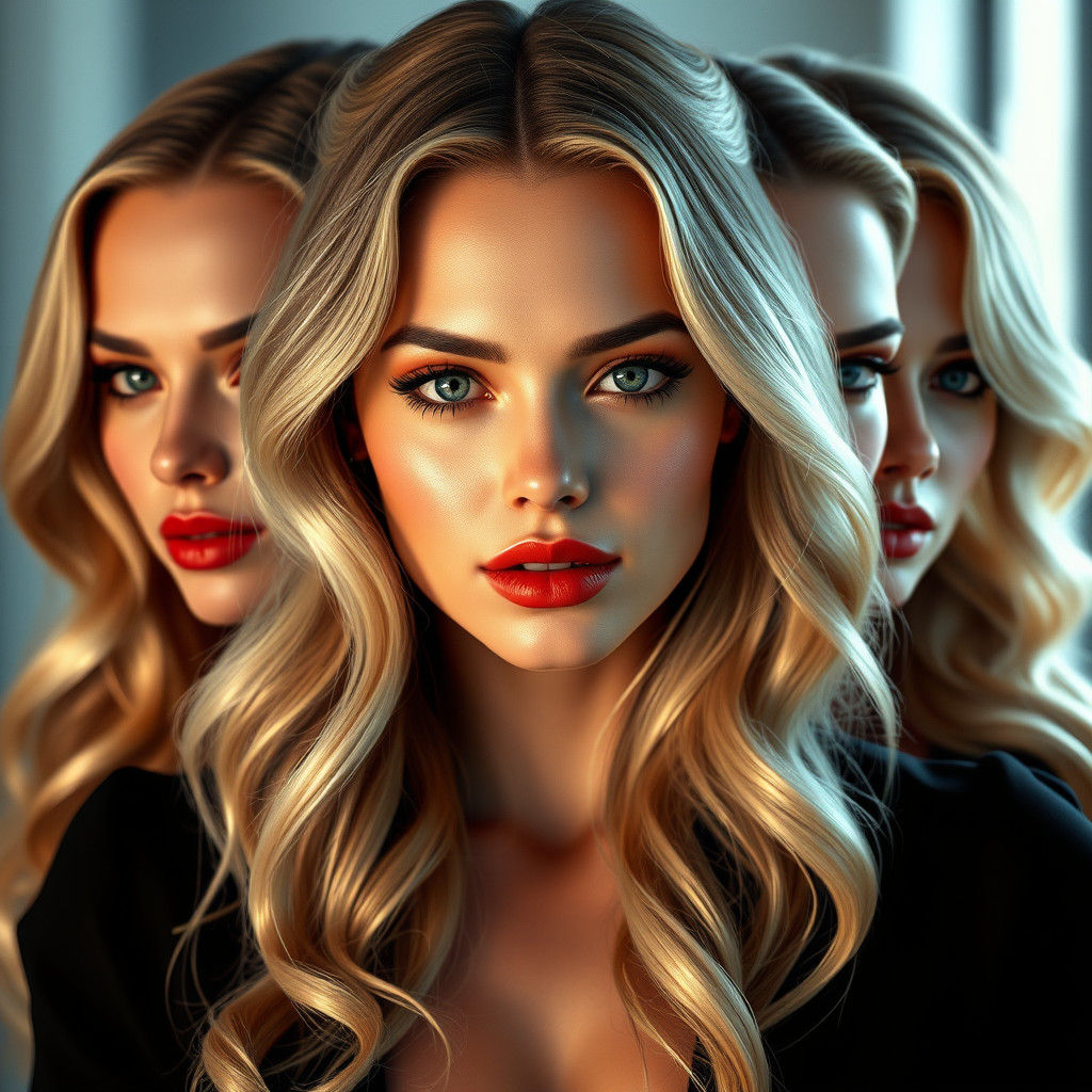 Glamorous Portrait in Hyper-Realistic Style