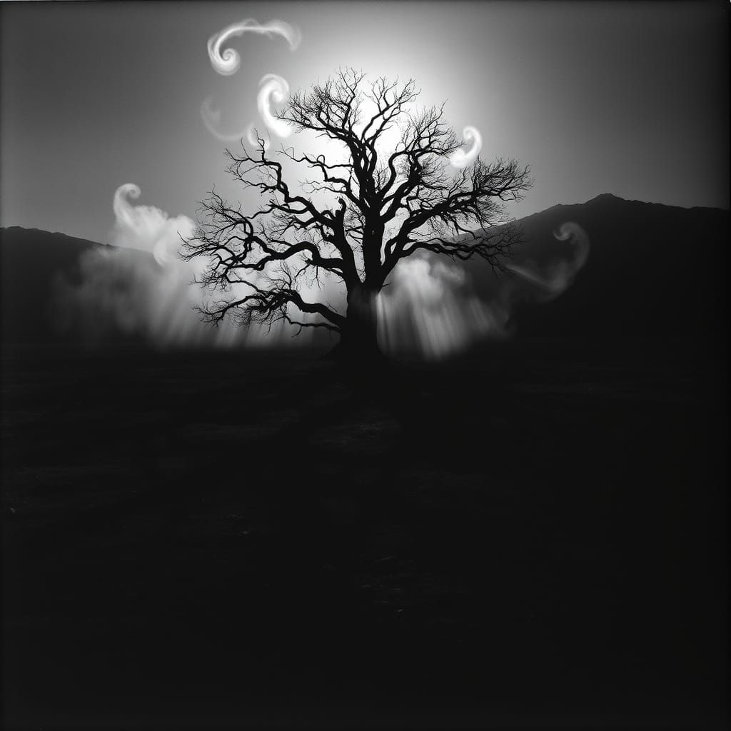 Surreal Black and White Dark Fairytale Photography