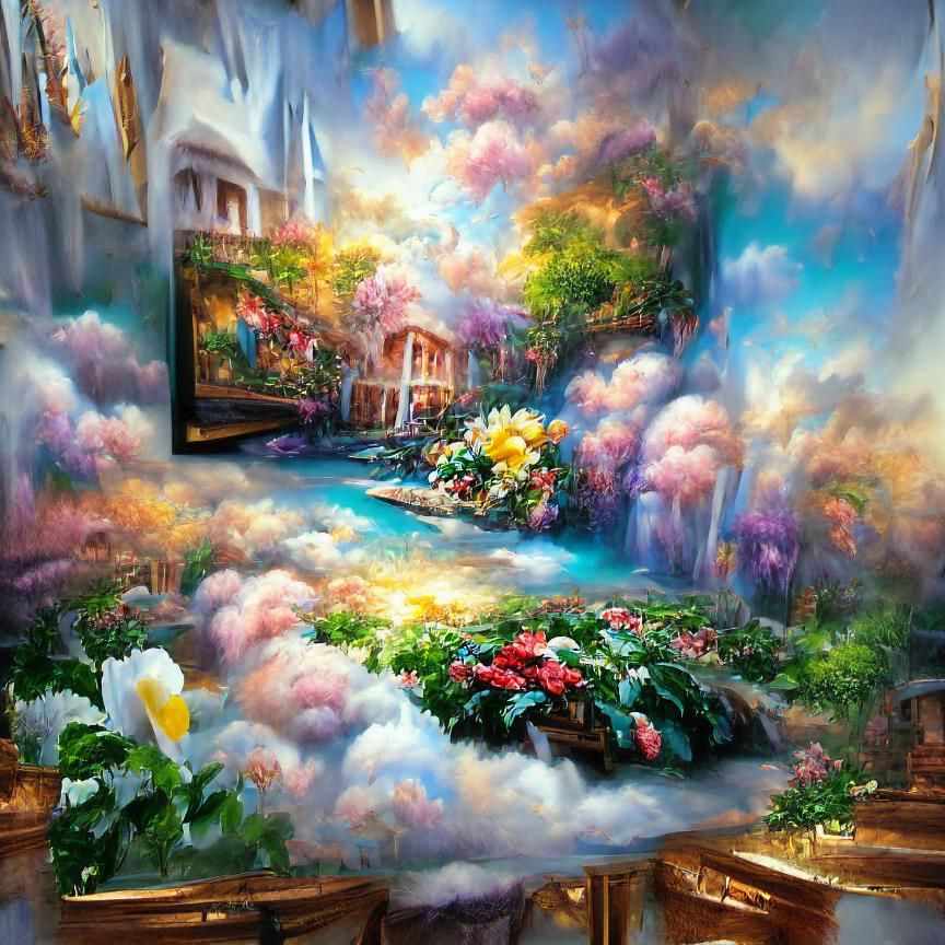 Abstract Digital Design with Flowing Lines