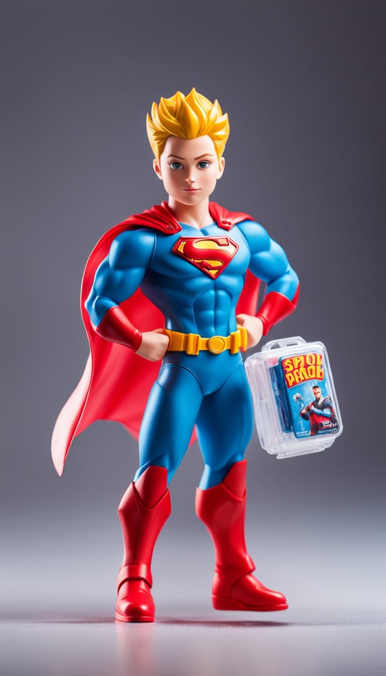 Comedic Superhero in High-End Product Photography