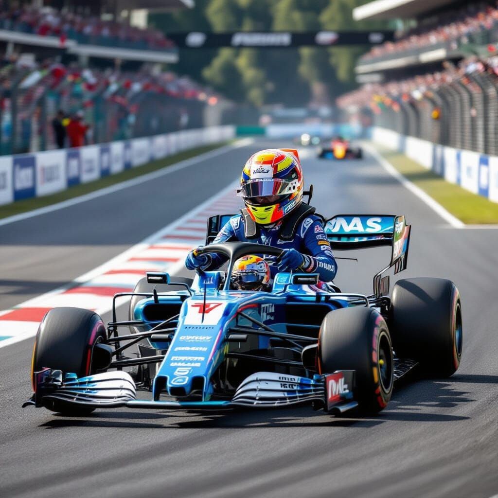 Boy Experiencing a Car Crash