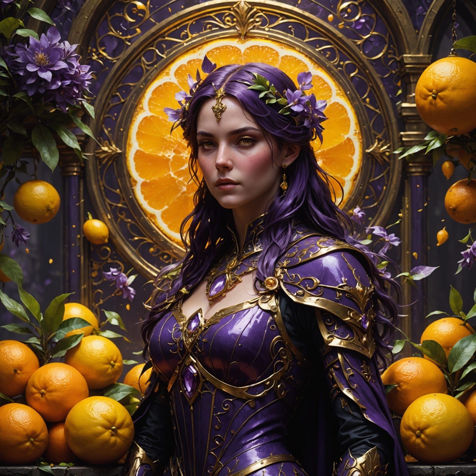 Dark Fantasy Citrus Masterpiece in 8K Resolution
