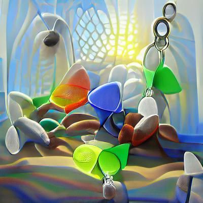 Colorful Sea Glass Suncatcher in Sunlight