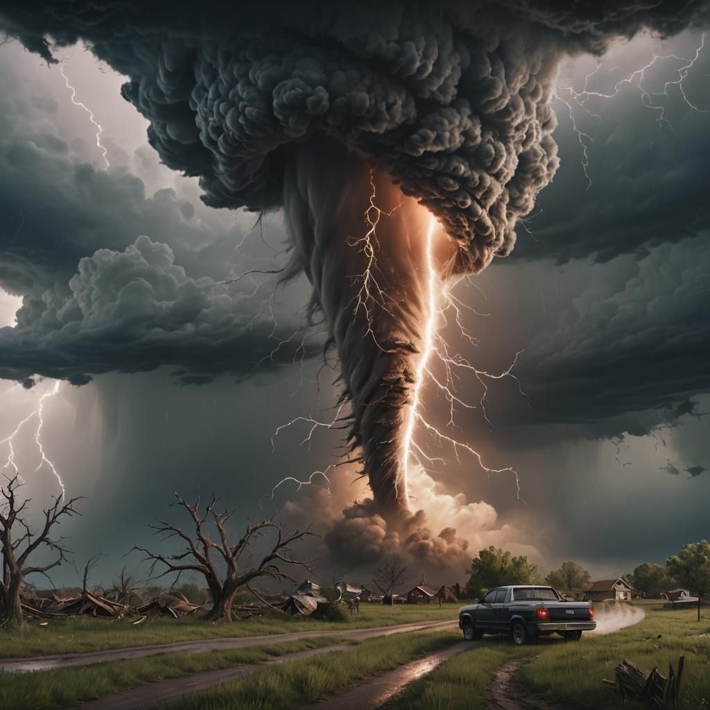 Spectacular F5 Tornado Concept Art in 8k