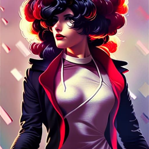 Spy Woman Portrait in Hyperdetailed Digital Art