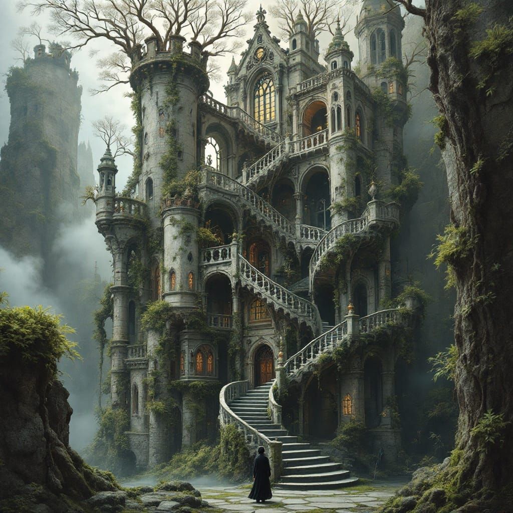 Surreal Architecture with Impossible Geometry and Paradoxica...