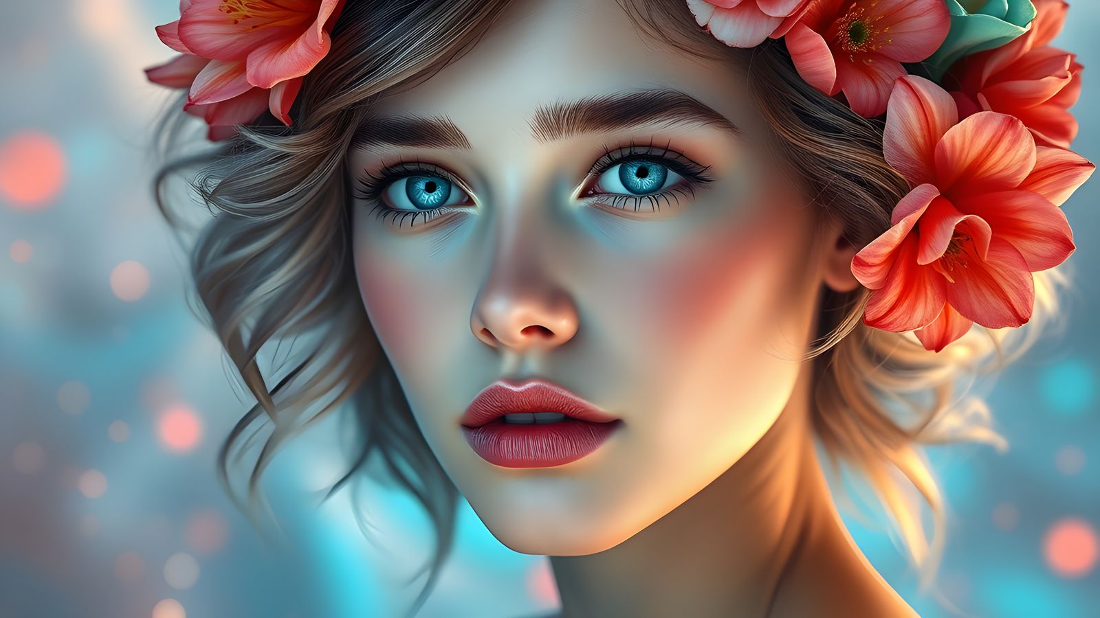 Ethereal Beauty: Ultrarealistic Digital Portrait of a Young ...