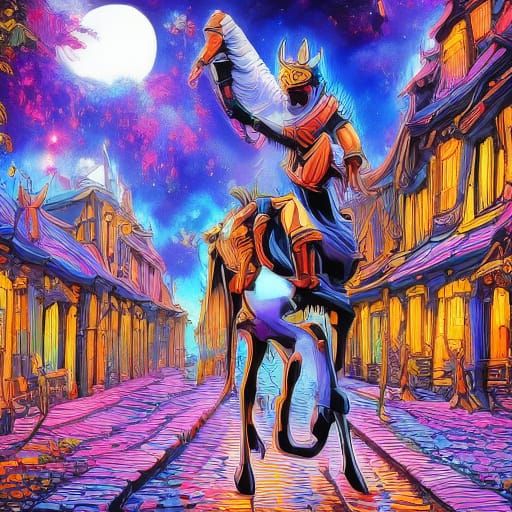 <lora:WarriorSD1:1.0> <lora:Blacklight:1.0> A boy's fantasy