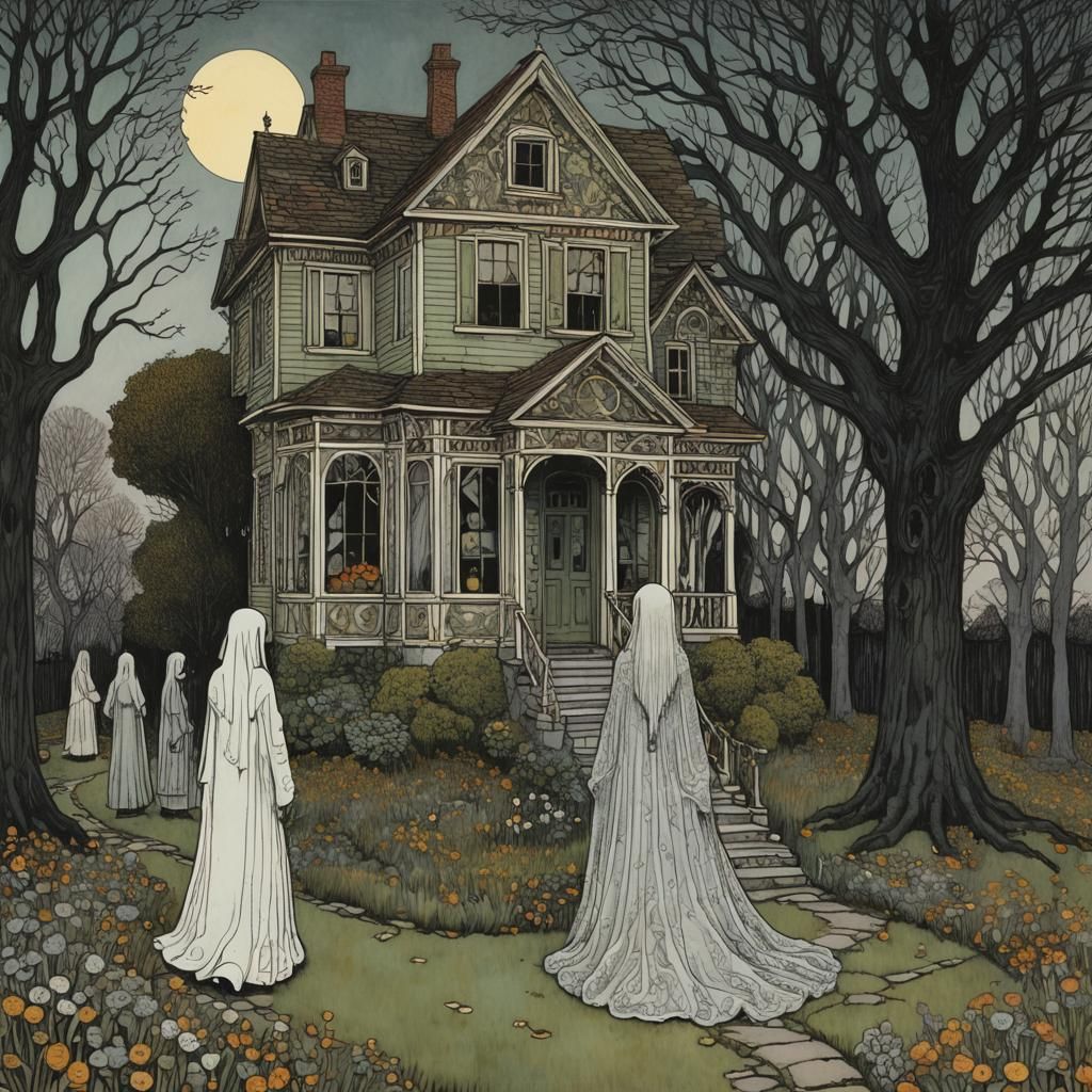 Ghostly Bargain: Art Nouveau and Impressionistic Fusion