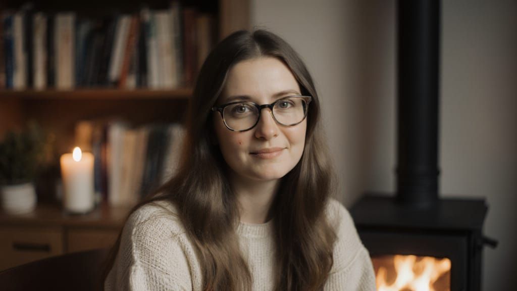 Soulful Portrait of a Finnish Woman in Cottagecore Style