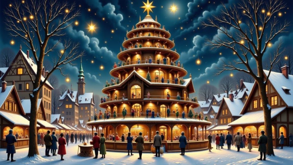 Dresden Christmas Market at Night