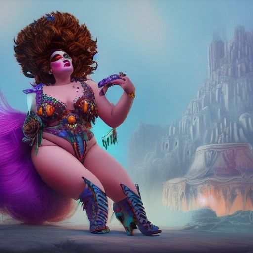 Camden as Fantastical Drag Queen Concept Art