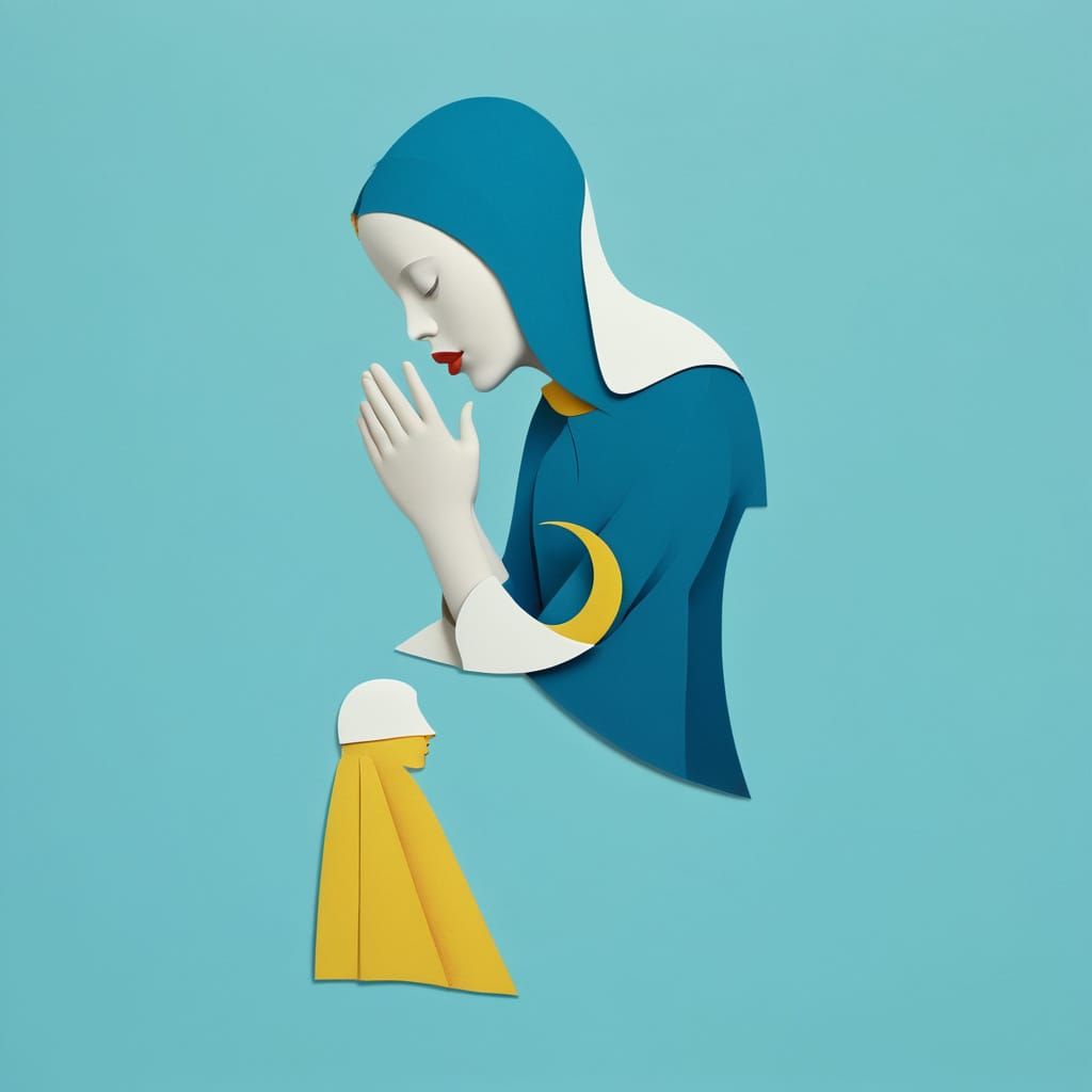 Surreal Whimsical Scene in Watercolor Style