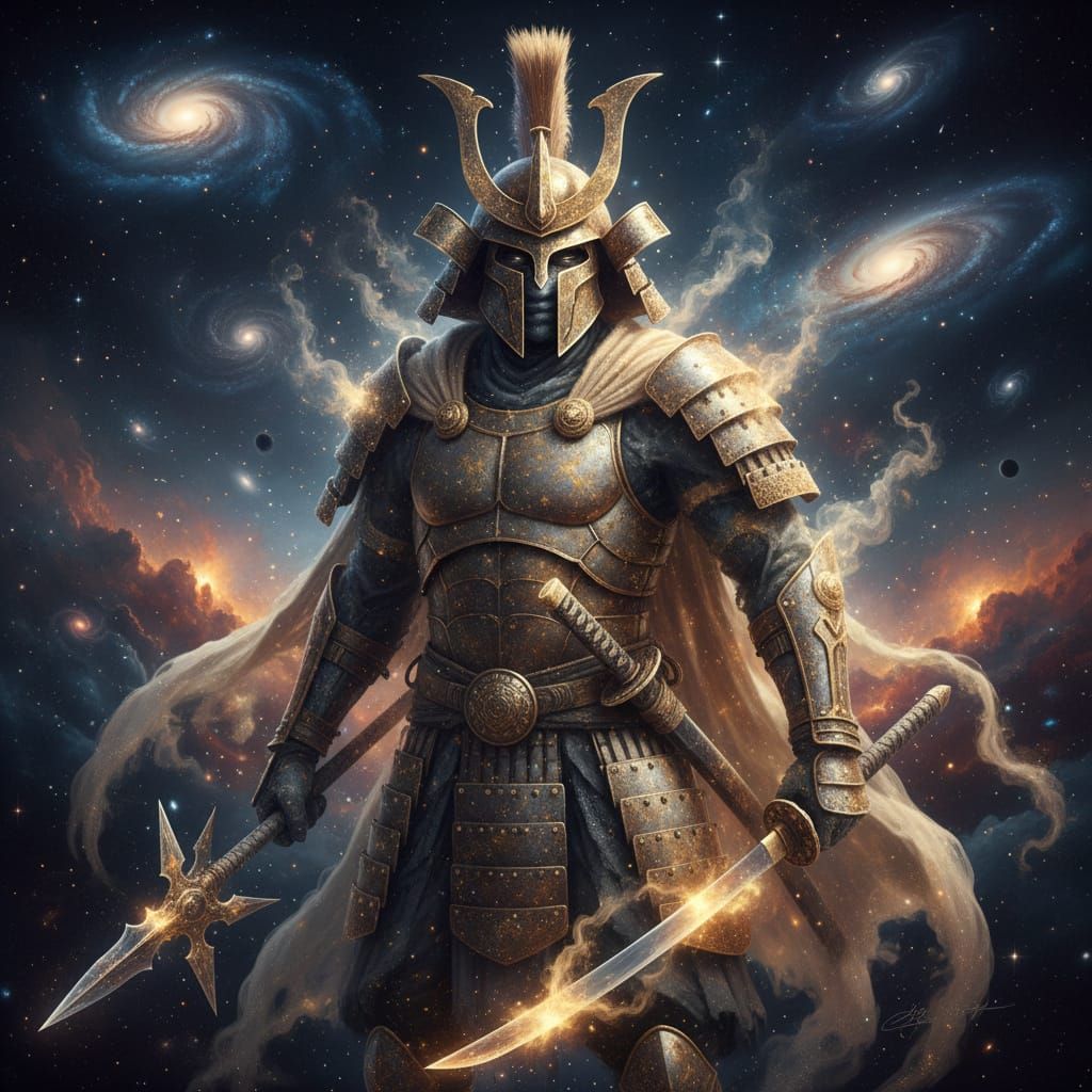 Cosmic Warrior of Stars and Dust