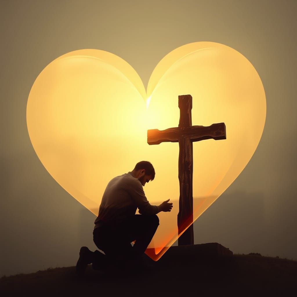 A Glowing Heart Amidst Contemplation