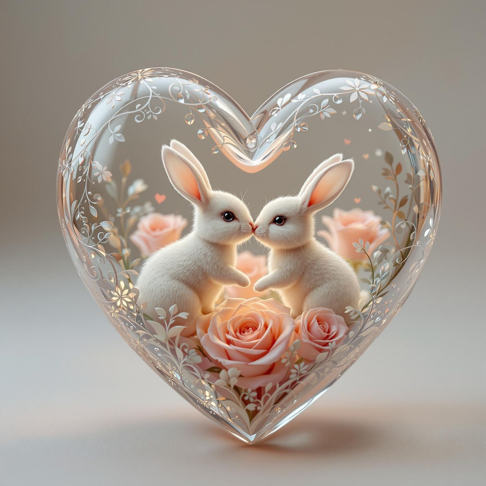 kissing rabbits