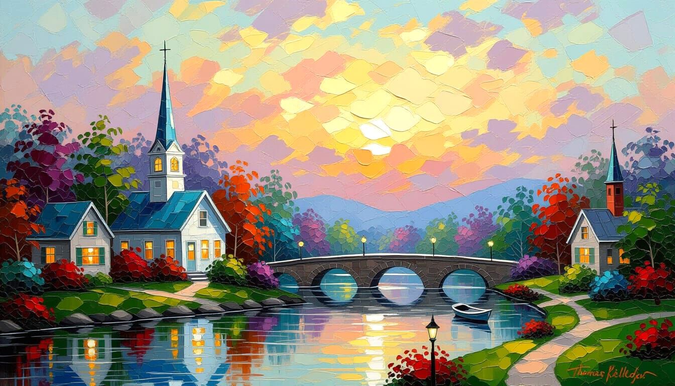 Impasto Mixed Media Art Fusion