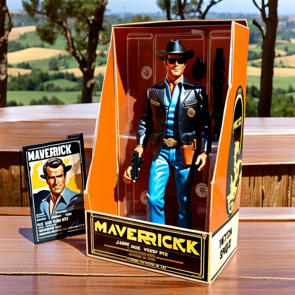 Maverick Action Figure in Vintage Packaging