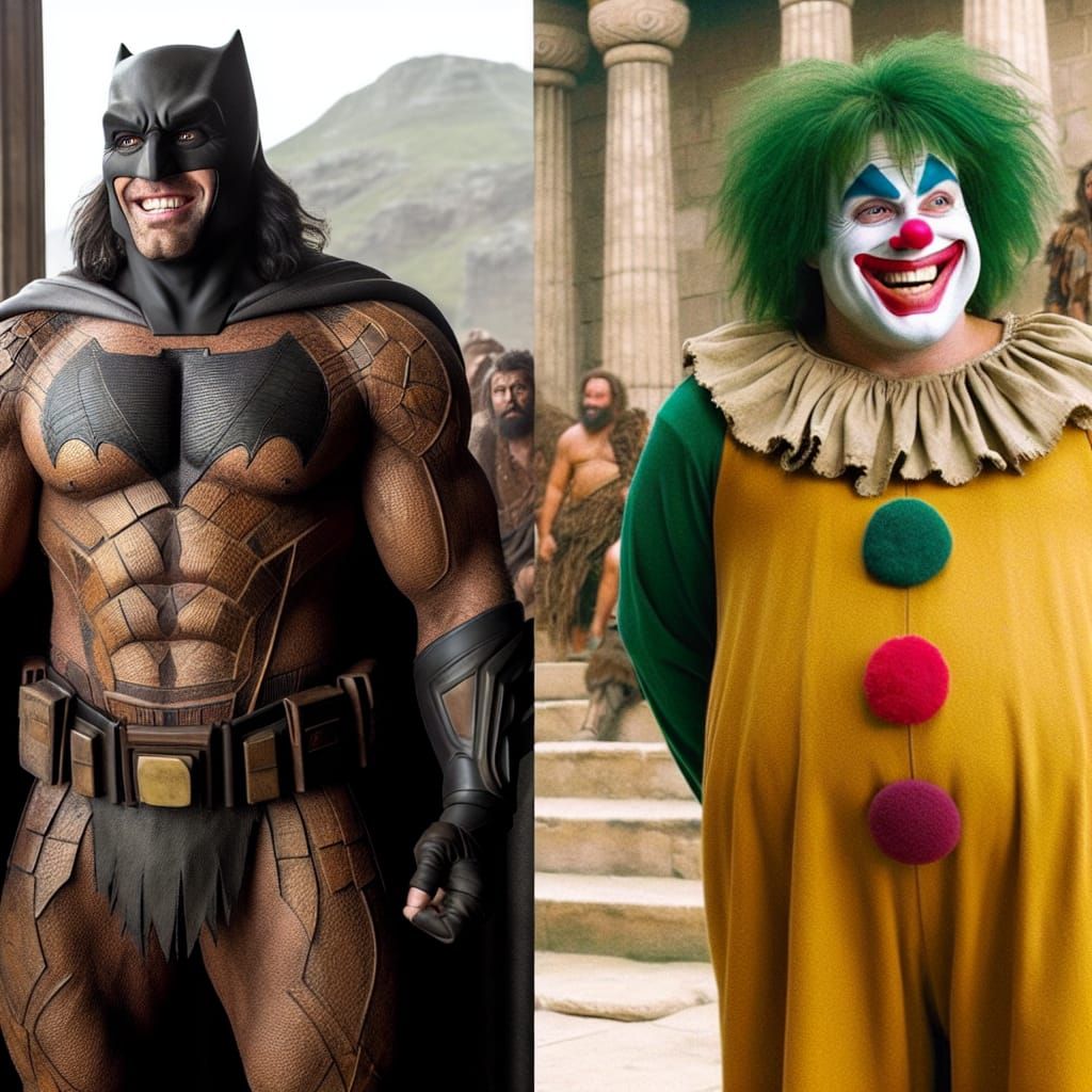 Flintstones Meet DC: Prehistoric Batman and Joker