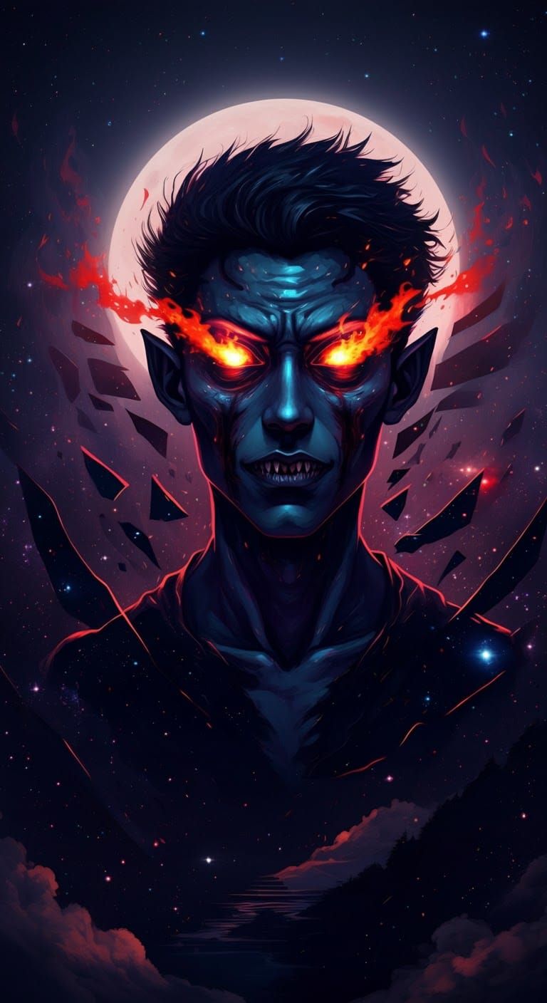 Sleep Paralysis Demon in Manga Sketch Art