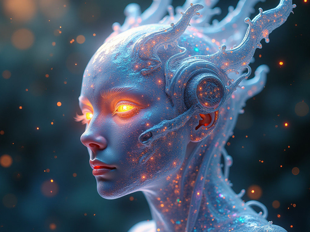 Ethereal Being Embodies Cosmic Consciousness