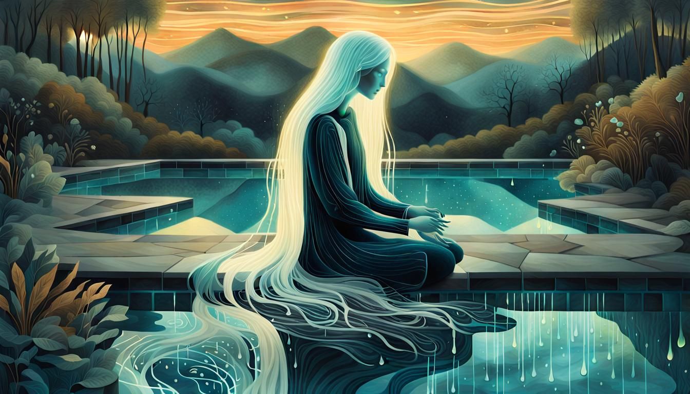 Glowing Human: Bio Art Collage in 8K