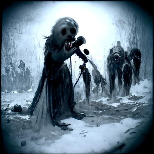 Horror Singer in Doré Style