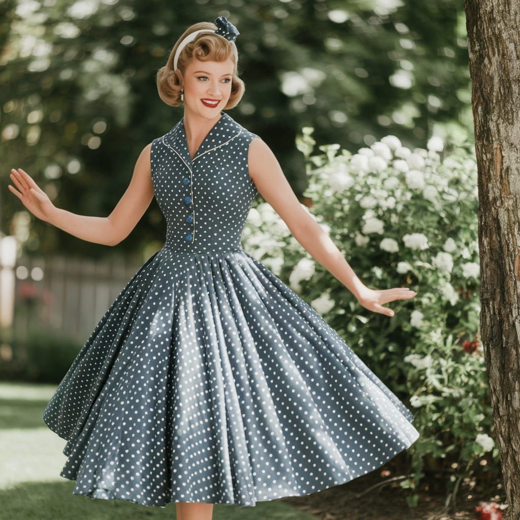 Polka Dot Dress with Rococo Twist