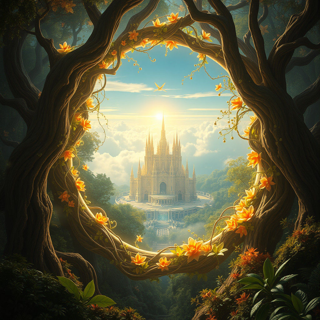 Ethereal Portal to Golden Metropolis