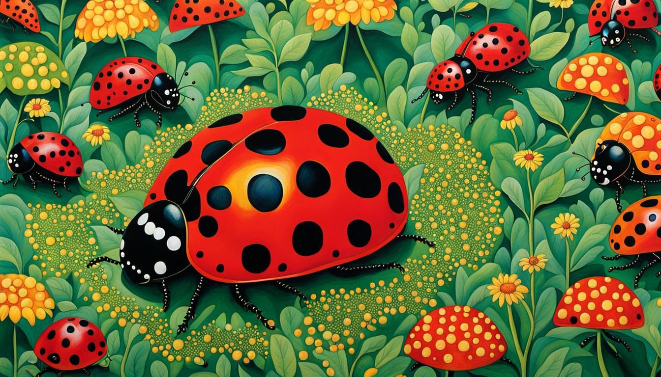 Walking Ladybugs with Polka Dots
