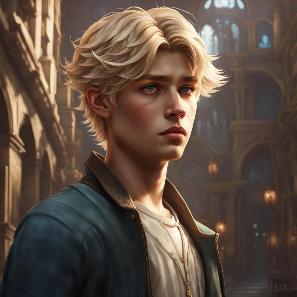 Teenage Boy Portrait with Dynamic Lighting and Detail