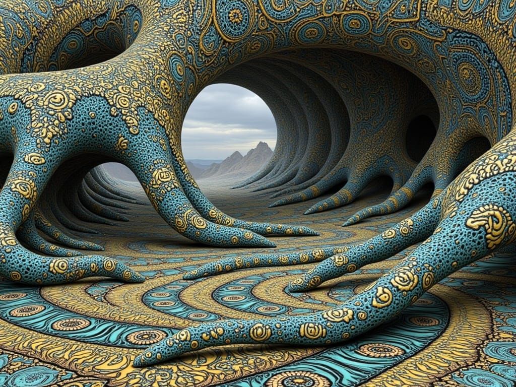 Ethereal Portal to a Futuristic Realm