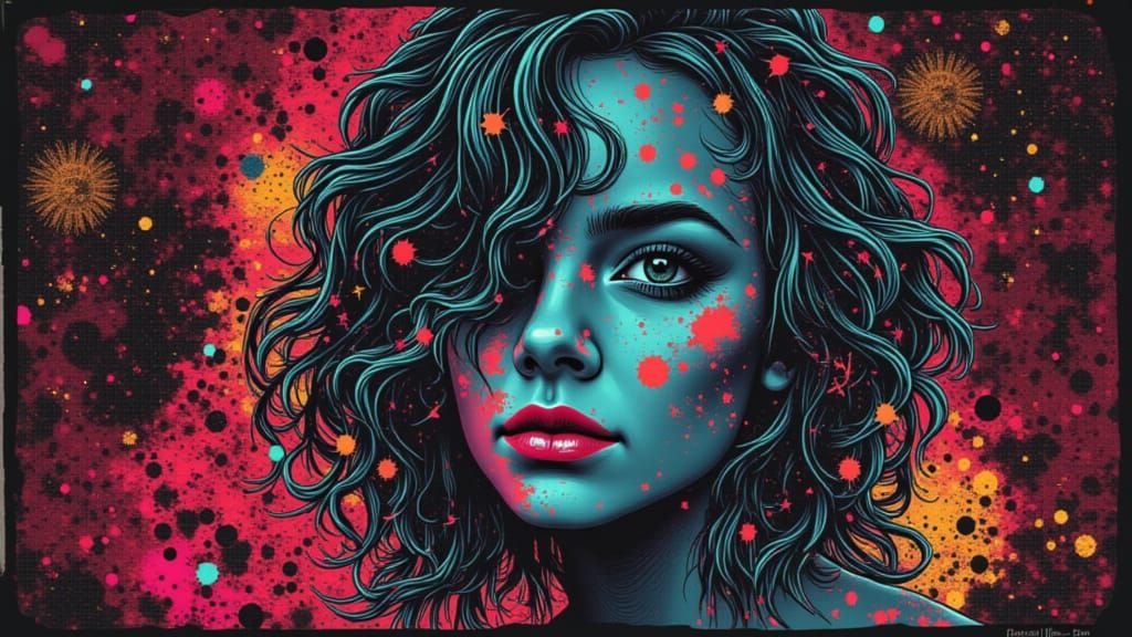 <lora:PU Glitch80:1.0> <lora:GW Retro Stacey:1.0>