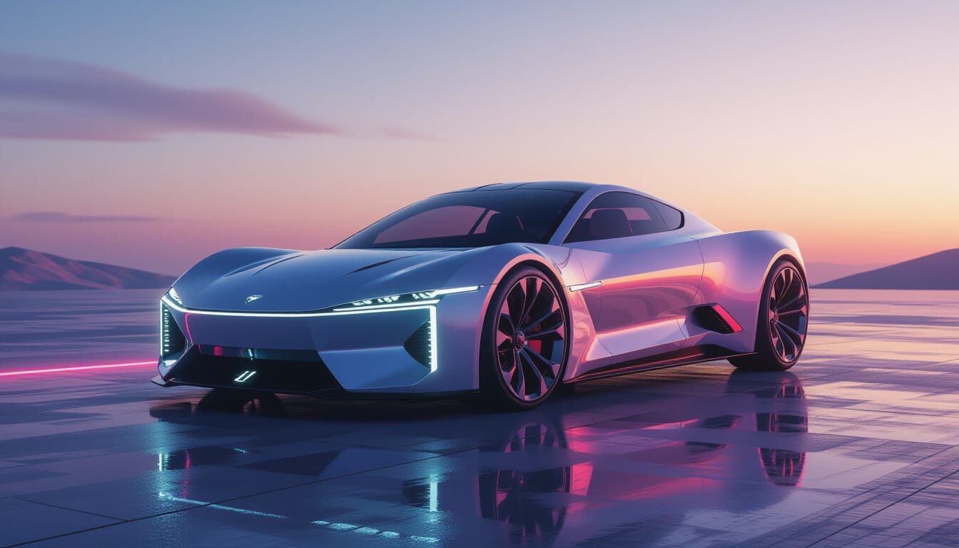 Sleek Modern Product Showcase with Vibrant Colors