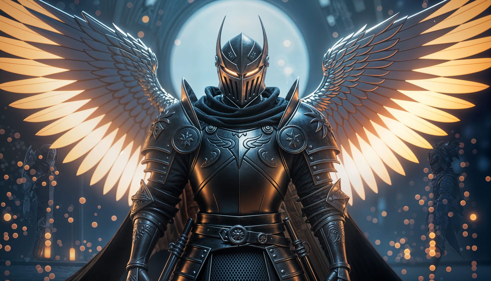 Knight Templar Master in Japanese Anime 3D Style