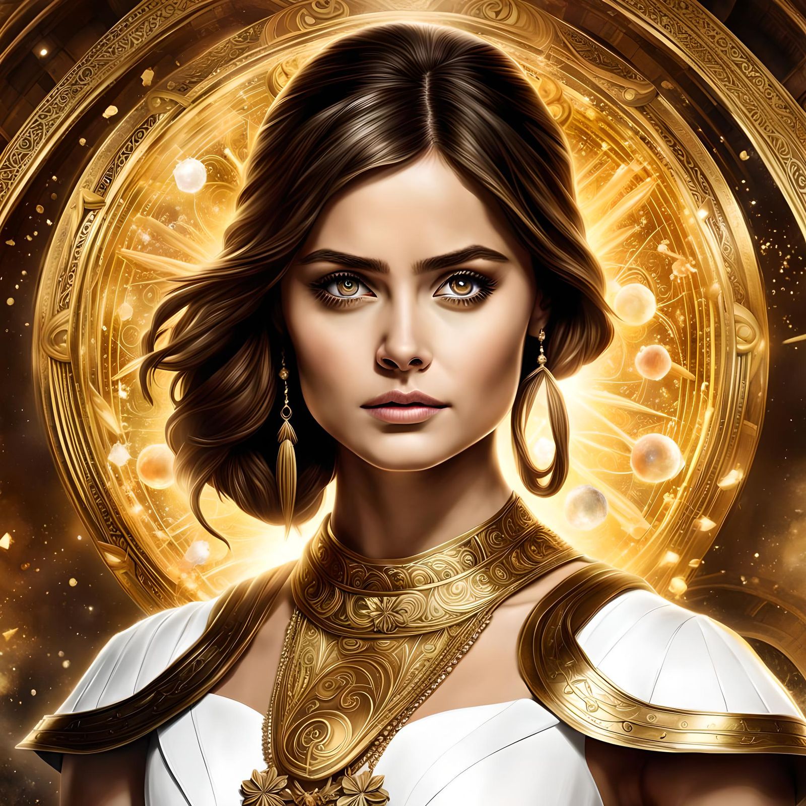 Jenna Coleman as Goddess in High Fantasy Art