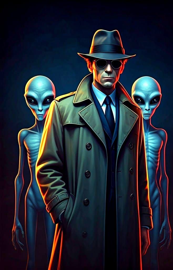 Mysterious Man Confronted by Grey Aliens in a Daring Pixar A...