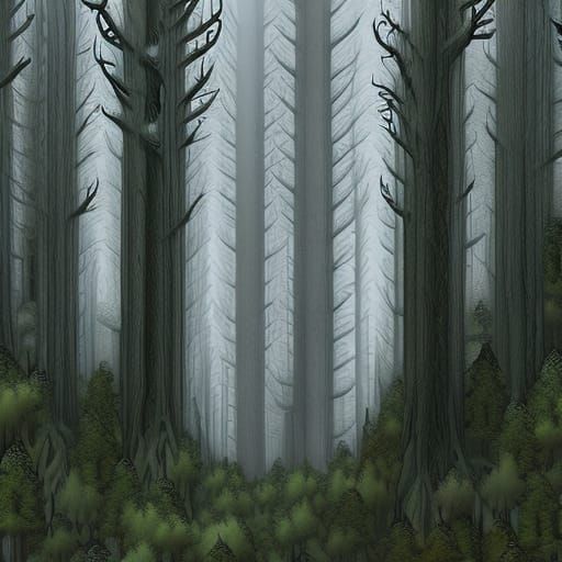 Dark forest (Starryai presets)