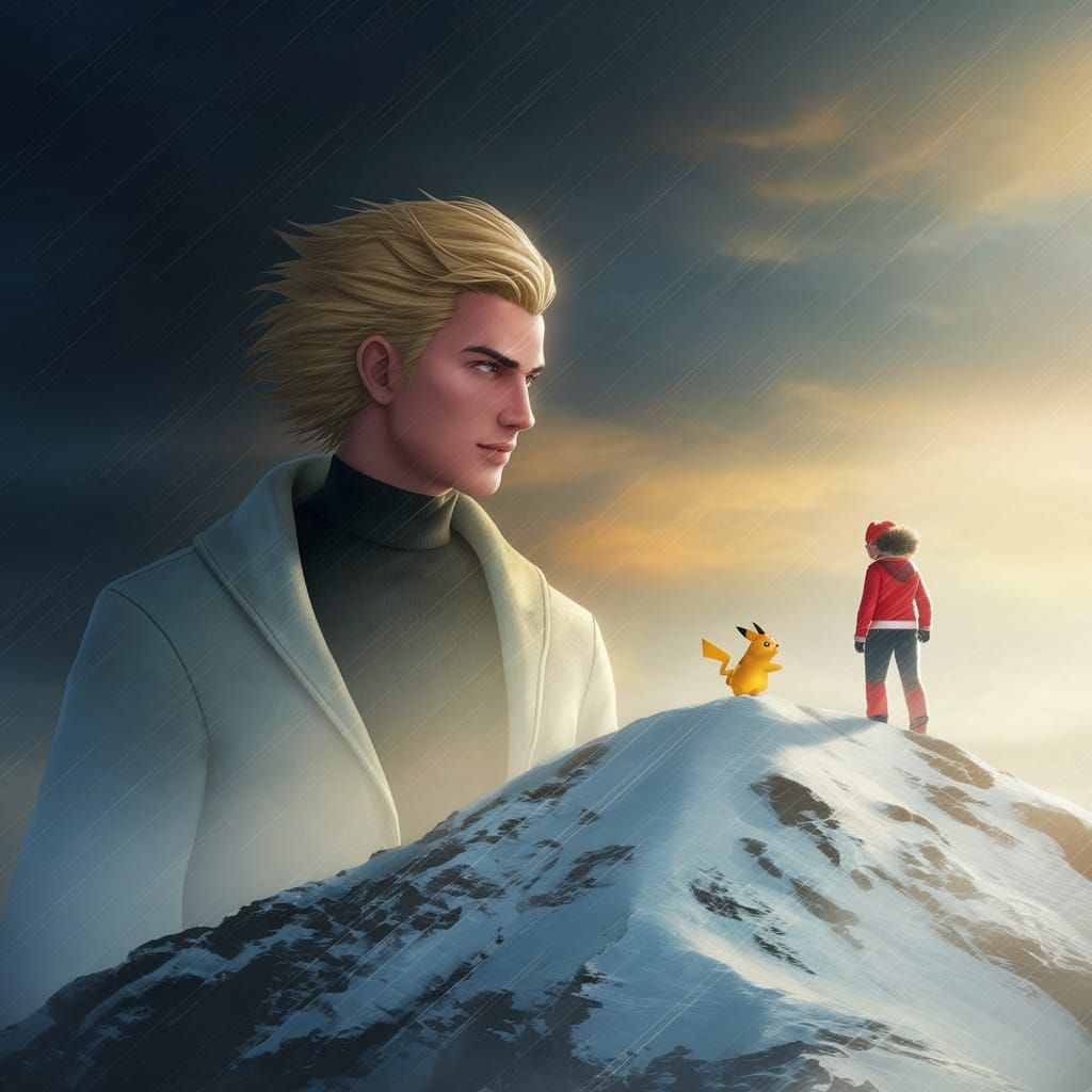 Epic Pokemon Masters Face Off on Snowy Peak