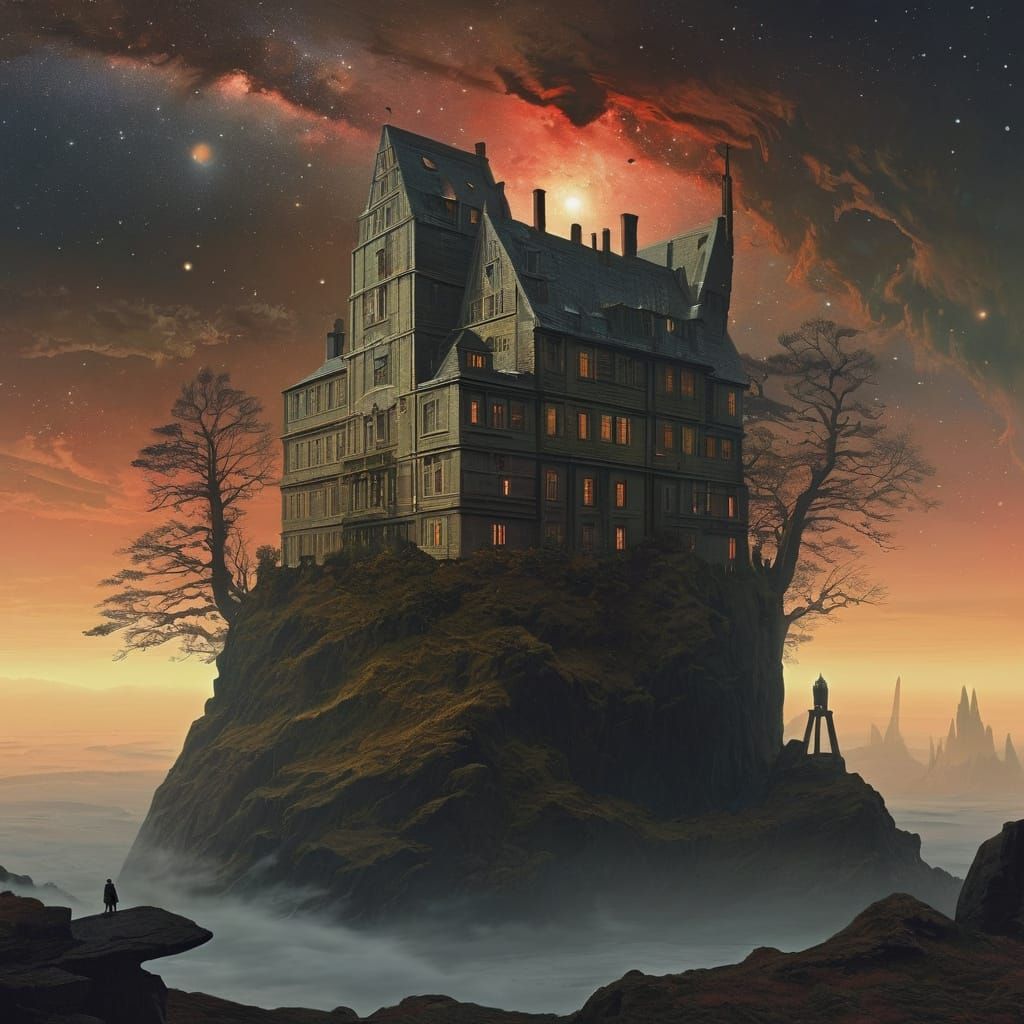 Distant Galaxy Dream in Romantic Style