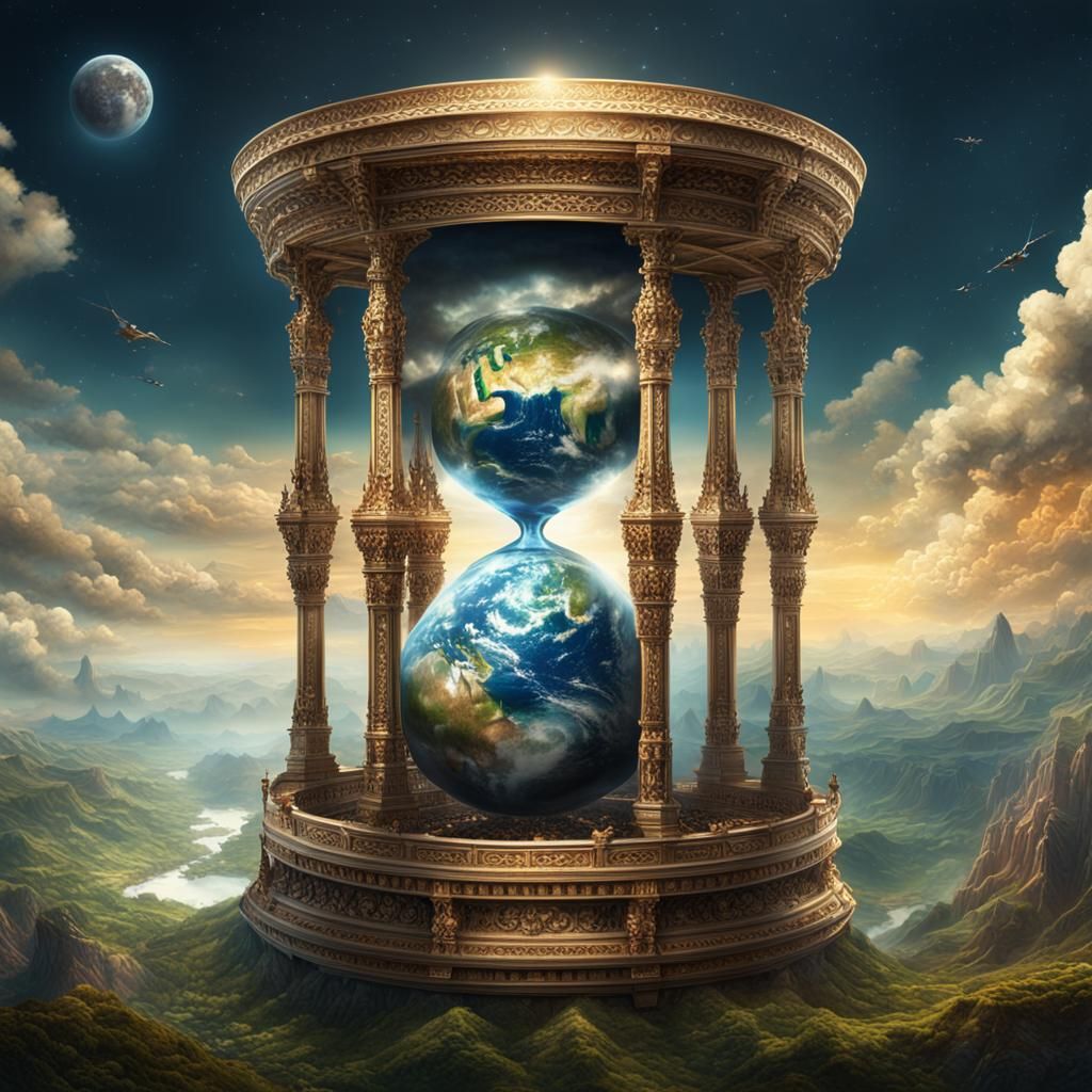 Earth Hourglass: Epic Digital Matte Painting