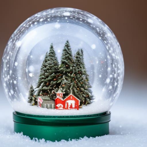 Winter Wonderland in Christmas Snow Globe