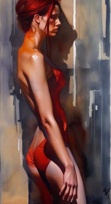 Ethereal Spirit Ascending in Dramatic Cityscape