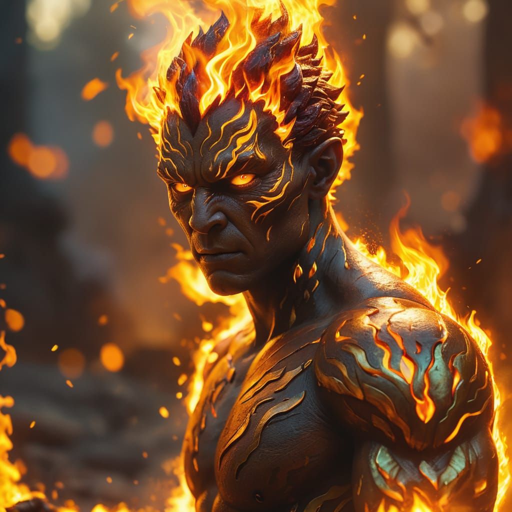 Young Fire Elemental in Torrid Heat