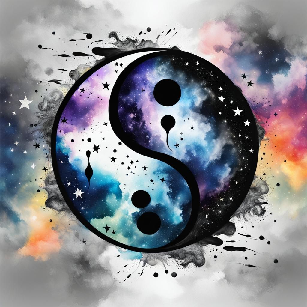 Elegant Yin Yang Cosmos