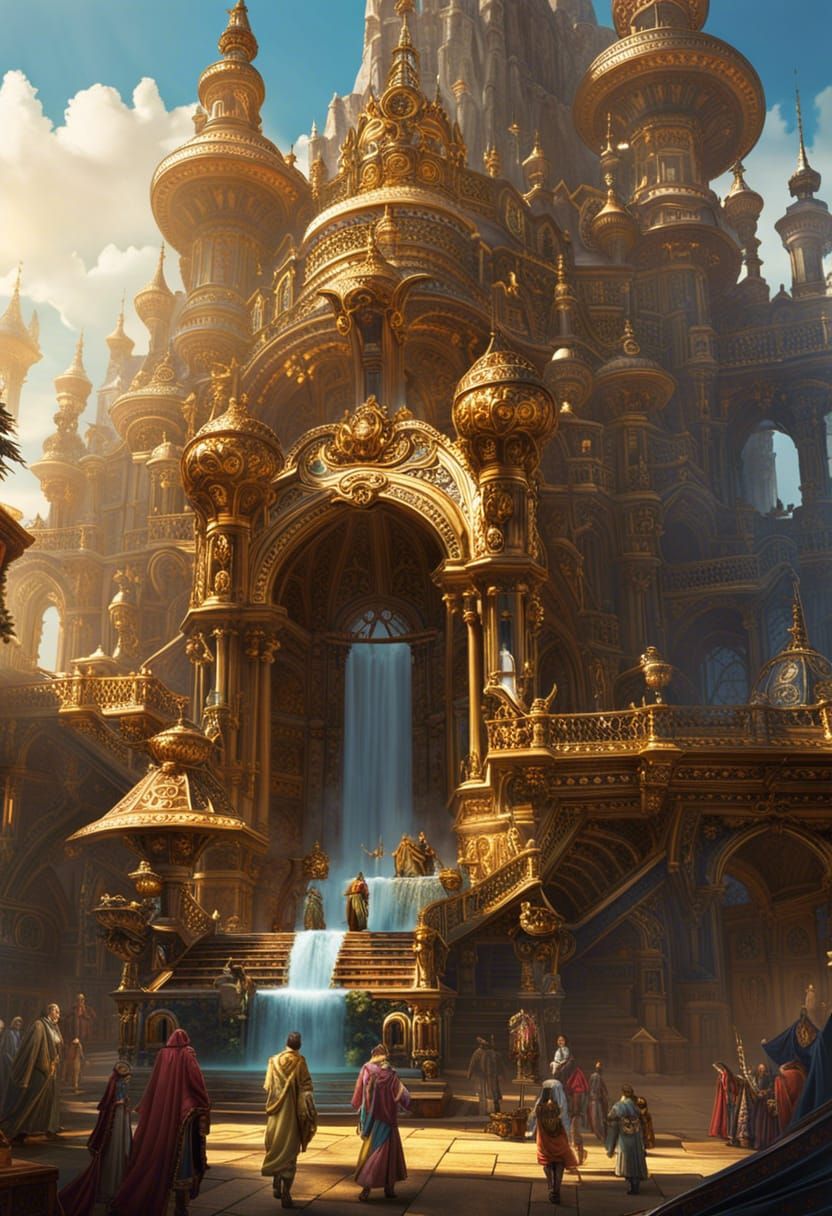 King Arthur's Palace: A Hyperdetailed Fantasy Masterwork